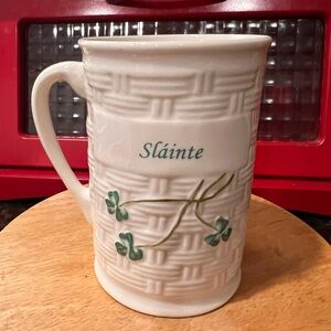 Belleek Ireland “Slainte” Cup / Mug